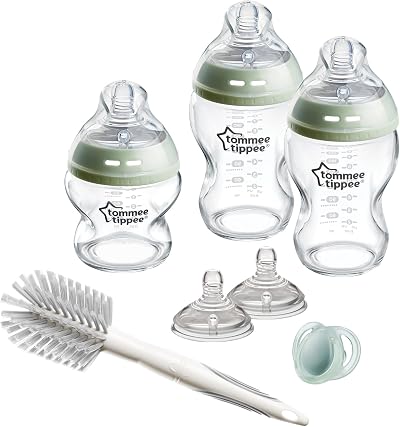 Tommee Tippee Natural Start Glass Baby Bottles 150ml 260ml Anti-Colic Starter