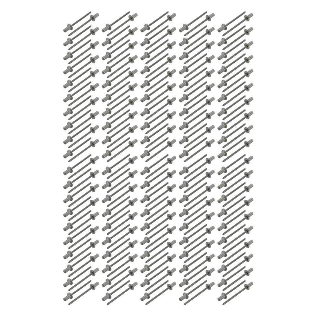 Sourcingmap 3.2mmx7mm Aluminum Countersunk Head Closed End Blind Rivets Fastener 200pcs