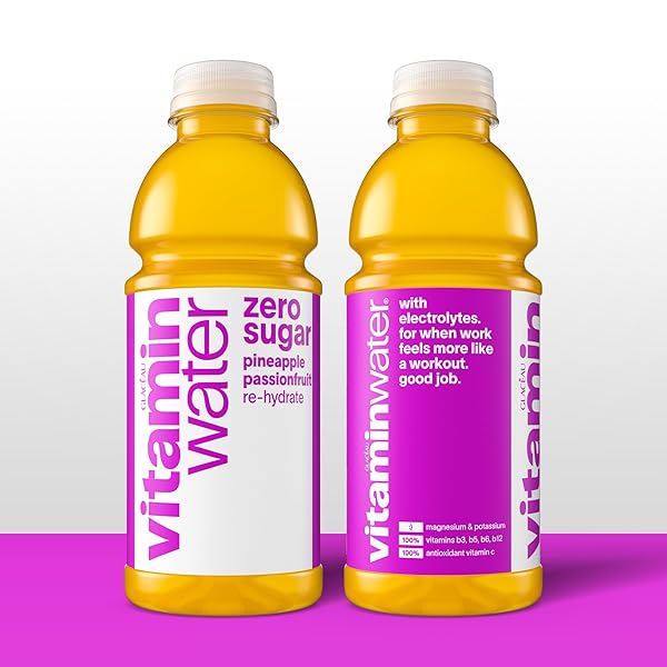 VITAMINWATER ZERO SUGAR RE-HYDRATE PINEAPPLE PASSIONFRUIT 20OZ