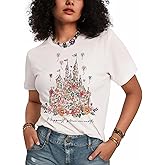 Flafens Graphic Tees T Shirts for Women - Cute Womens T-Shirts Cotton Tshirts Tops Teens Girls