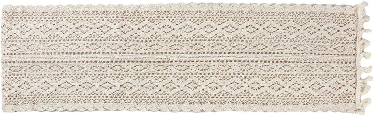 Zaling Main Chemin De Table En Crochet De Coton Avec Des Glands