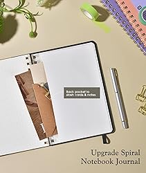 Dotted Spiral Journal Notebook, A5 Hardcover Spiral