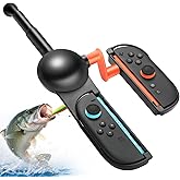 JoyHood Fishing Rod for Switch 2 - Realistic Fishing Game Handle Grip Accessory Compatible with Switch 2 for Family Party