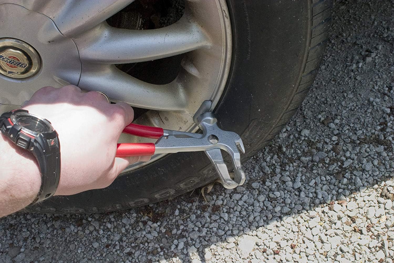 Jecr Wheel Weight Pliers – Balance Hammer Plier Tool for All Auto - Tire Balancing Weight Installer and Removal Tool - Remover Pliers for Wheel Weight Balance: Automotive