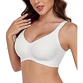 SHIJIALI Womens Seamless Wireless Bra Push Up Bras Buttery Comfort Soft No Underwire Full Coverage Everyday T-Shirt Bra