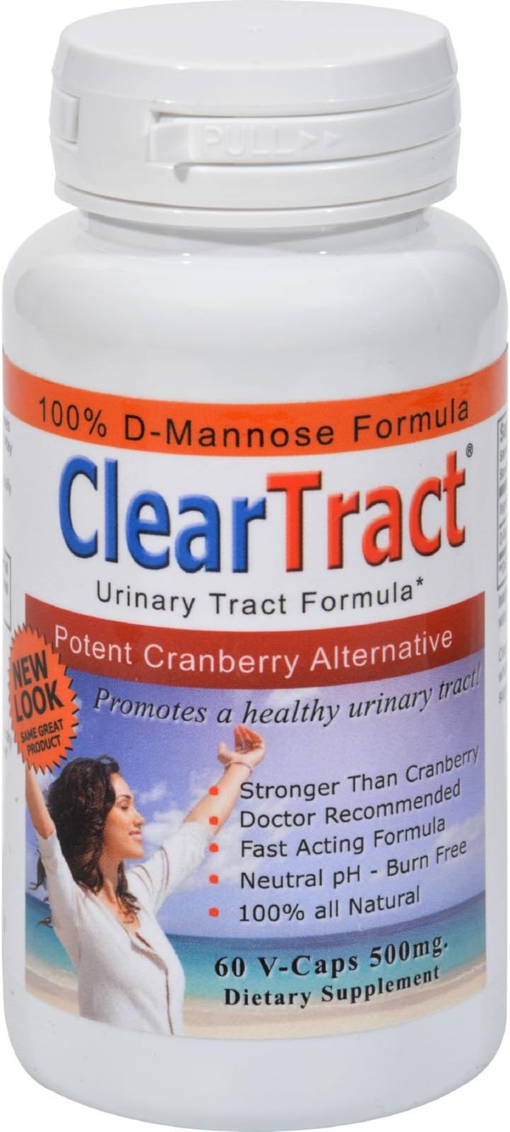 CleartractD-Mannose Formula - 500 mg - 60 Capsules