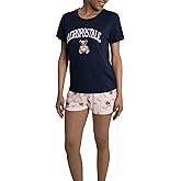 AEROPOSTALE womens Short Sleeve and Boxer Shorts 2pc Pj