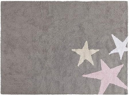 Promotion Tapis De Sol Enfant 120x160 Cm Gris étoiles Trio