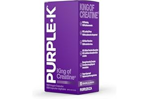 PURPLE-K King of Creatine Capsules for Muscle Growth, Enhance Strength & Performance, Up to 60% Better Creatine Absorption, N