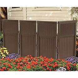 Suncast 4 Freestanding Wicker Resin Reversible