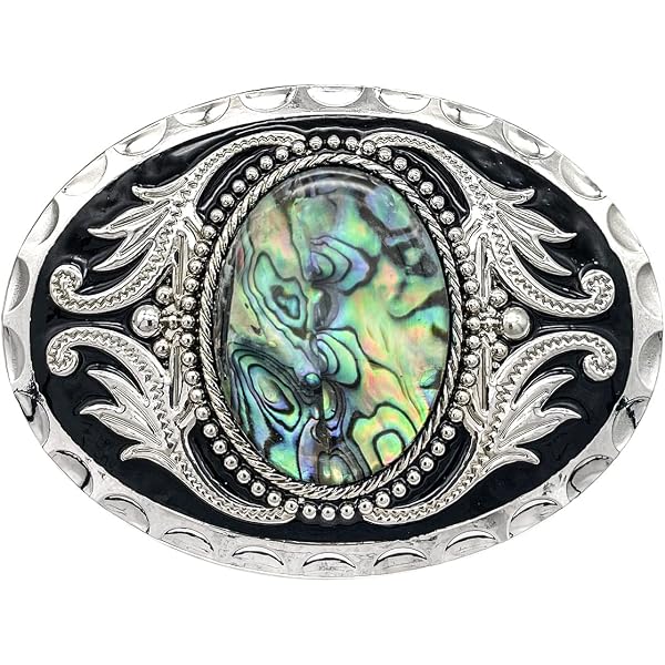 Amazon.com: Superkred Silver Belt Buckle: Men display picture 1