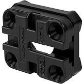 YakAttack MightyMount II with Fullback Backing Plate | Low-Profile Mount | FullBack Reinforcement Plate | LockNLoad &amp; T-Bolt Compatible | Hardware Included | Kayak Deck Rigging