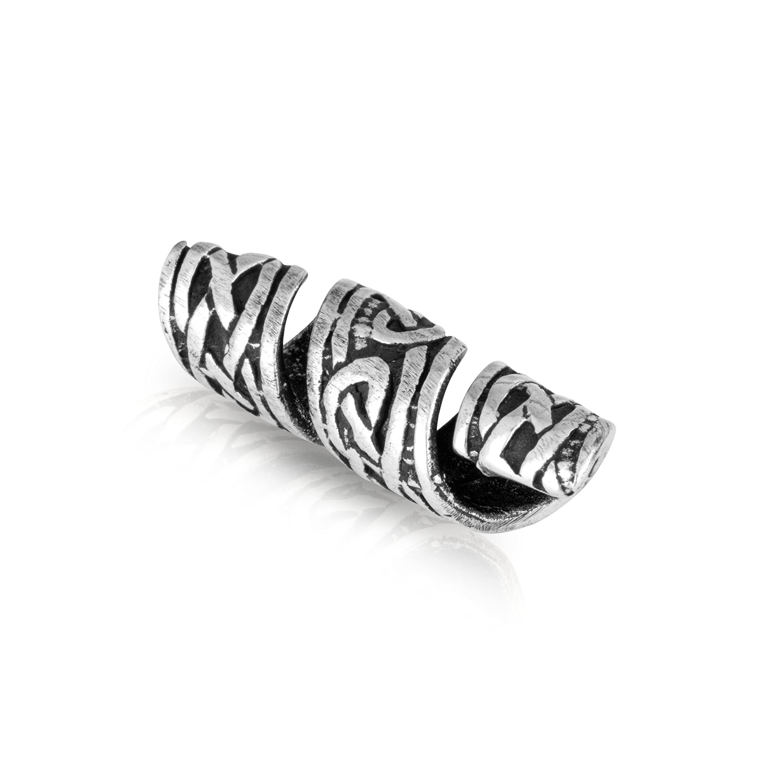 NKlaus 925 Sterling Silver Beard Bead - Celtic Knot Hair Bead Beard Jewellery 2160