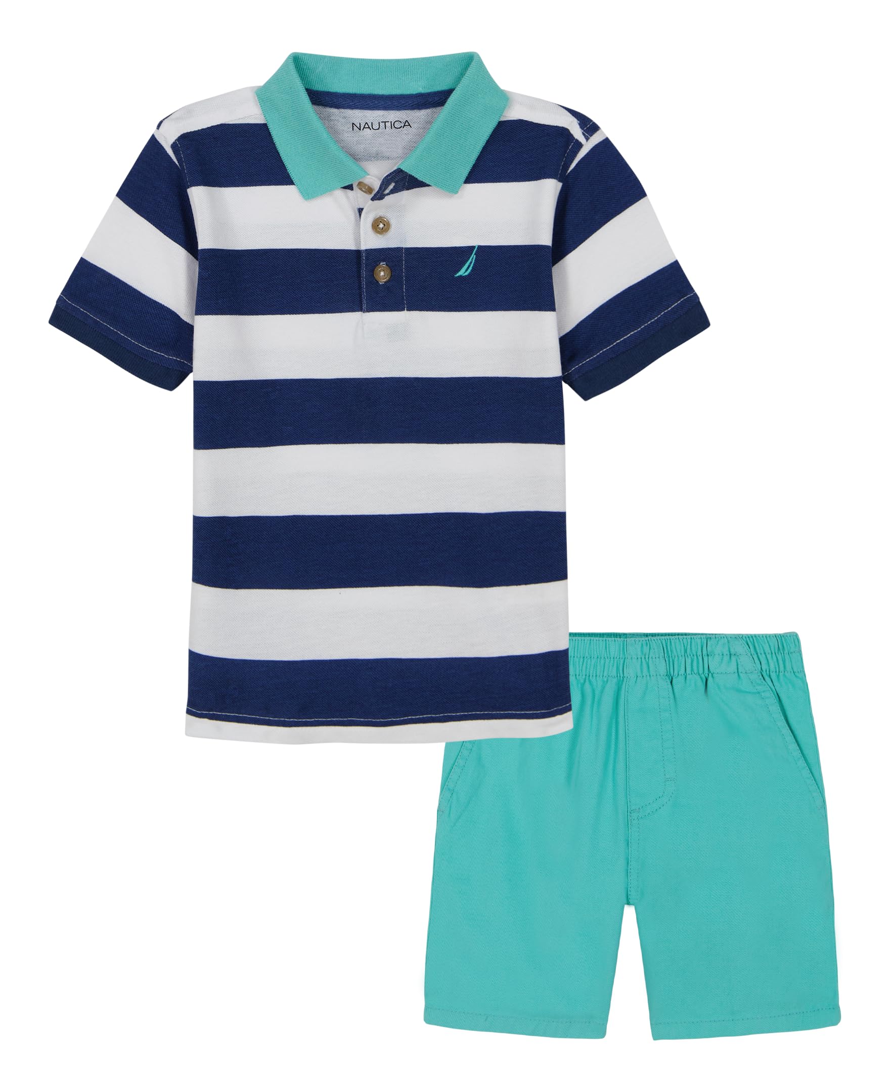 Photo 1 of Nautica 2pc Polo Short Set 3T