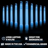 Cyalume Glow Sticks Military Blue 6 Inch 8 Hour Chemical Light Sticks 30 Pack view 2