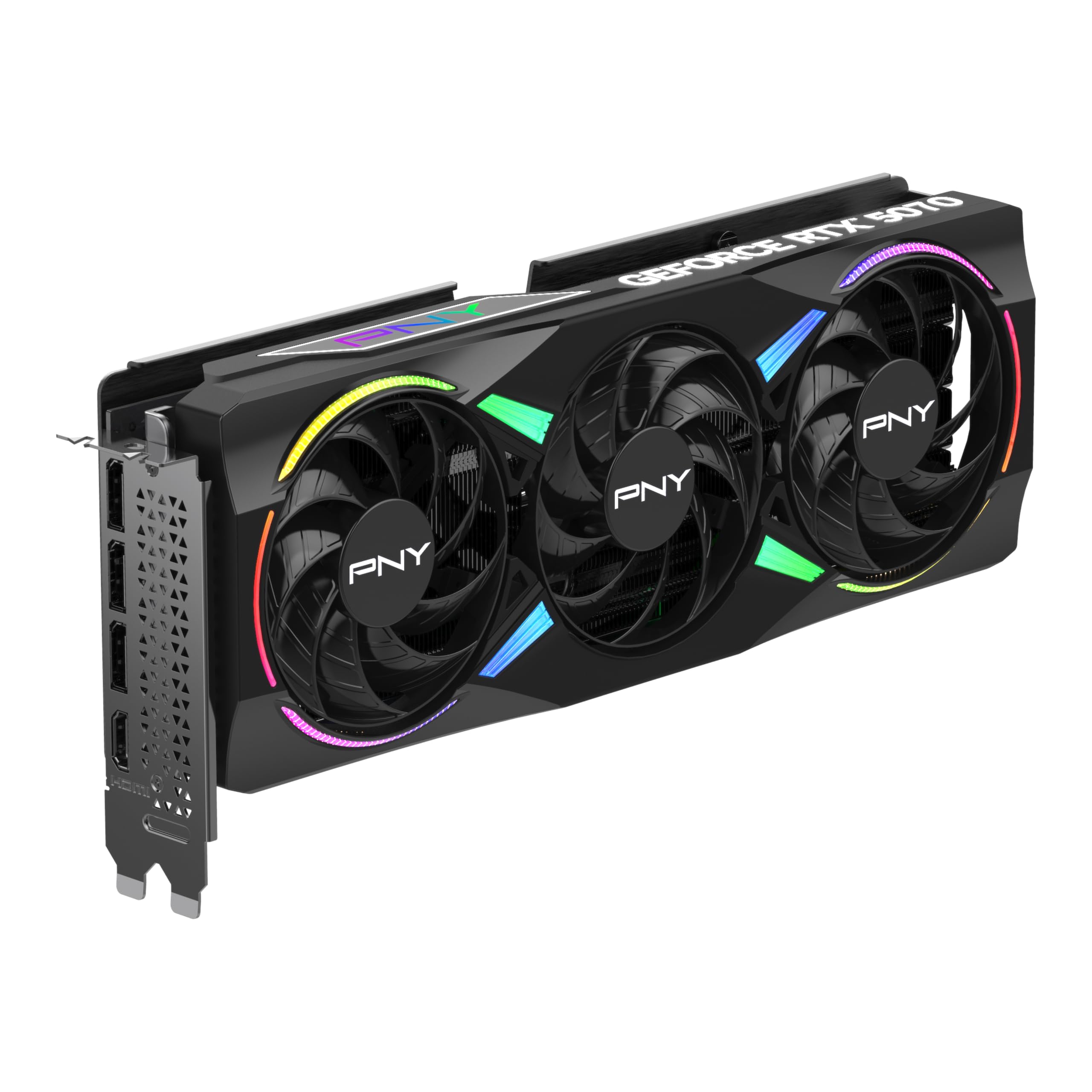 PNY NVIDIA GeForce RTX? 5070 12GB ARGB Overclocked Triple Fan Graphics Card (DLSS 4, PCIe 5.0, HDMI/DP 2.1, 2.4-Slot, Epic-X? RGB Lighting)
