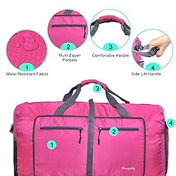 Woogwin Travel Duffel Bag Large Foldable Waterproof
