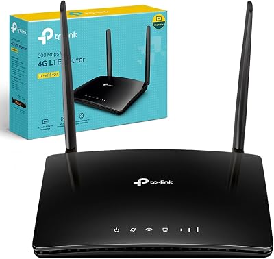 TP-Link TL-MR6400 4G LTE WiFi Router SIM Slot 4 LAN Ports 32 Devices