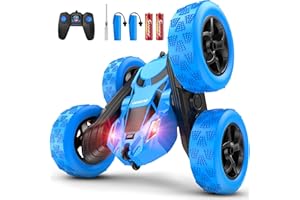 Remote Control Cars for Kids - RC Stunt Car Toys with 4WD Double-Sided Driving 360° Flips Rotating, Off Road Remote Car Boys 