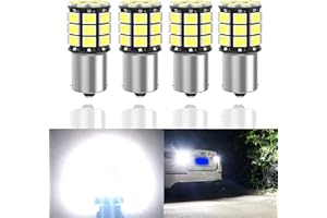 ANOURNEY Shuyee 1156 1141 1003 7506 BA15S LED Bulb,12V-24V RV Camper Trailer Trunk Interior Lights ,Upgraded 33-SMD Replacement for Back Up Light, Tail Light, Brake light,Turn Signal Lights (Pack of 4)