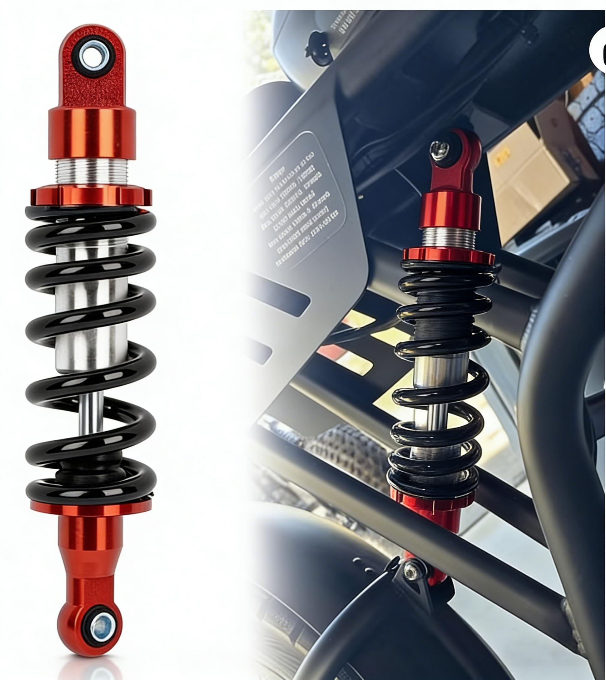 Photo 1 of 260mm Adjustable Motorcycle Rear Shock Absorber Suspension - PSLER 10.2" Shock 1000LBS for Dirt Pit Bike for Pw80 Apollo Stomp WPB M2R Lucky 50cc 70cc 90cc 110cc 125cc 150cc Ssr 125 Crf50