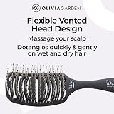 Olivia Garden iDetangle Hairbrush for Thick Hair Wet Dry Painless Detangler view 4