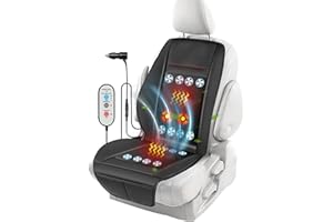 Fochutech 3 in 1 Cooling Car Seat Cover Front Seat Massage 12V Warm Cooling Car Seat Cushion 16 Fans Ventilated Car Seat Cool