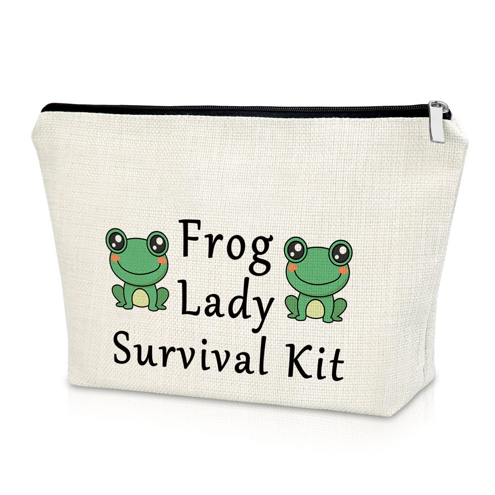 Photo 1 of Sazuwu Frog Lovers Gifts for Women Makeup Bag Frog Themed Gifts for Girls Birthday Presents for Animal Lover Cosmetic Bag Female Christmas Friendship Present for Her Friend Travel Pouch