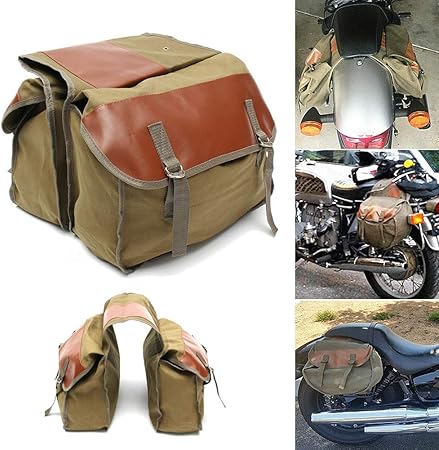 canvas saddle panniers