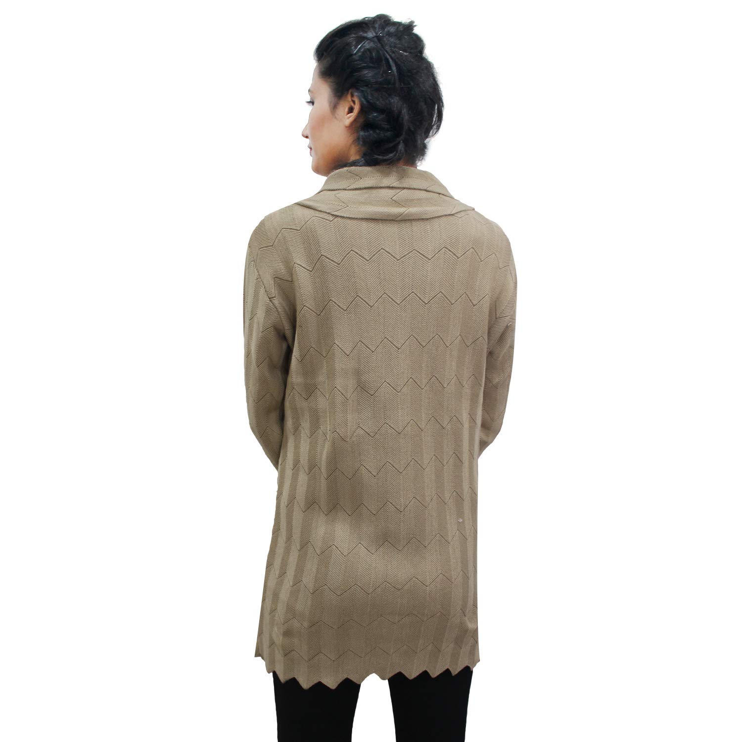 matelco women's wool long cardigan with collars (ad004rk1101bg_beige)