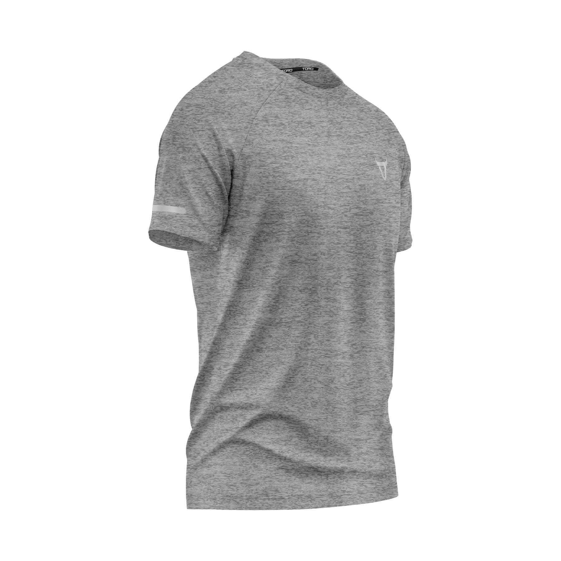 Mens Short Sleeve T-Shirts Workout Athletic Fit Moisture Wicking Fast Drying Reflective Logo Sports T-Shirts Tops