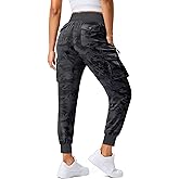 SANTINY Women's Cargo Pants with 6 Pockets Lightweight Quick Dry Travel Hiking Pants Casual Summer Joggers