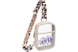 Vangue Clear Sling Bag Stadium Approved, Clear Crossbody Purse for Women with Adjustabel Strap for Sports Concert