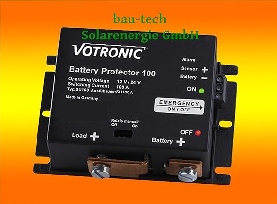 Votronic Battery Protector 100 - 12V Batteriewächter / Batterie, Akku Überwachung von bau-tech Solarenergie GmbH