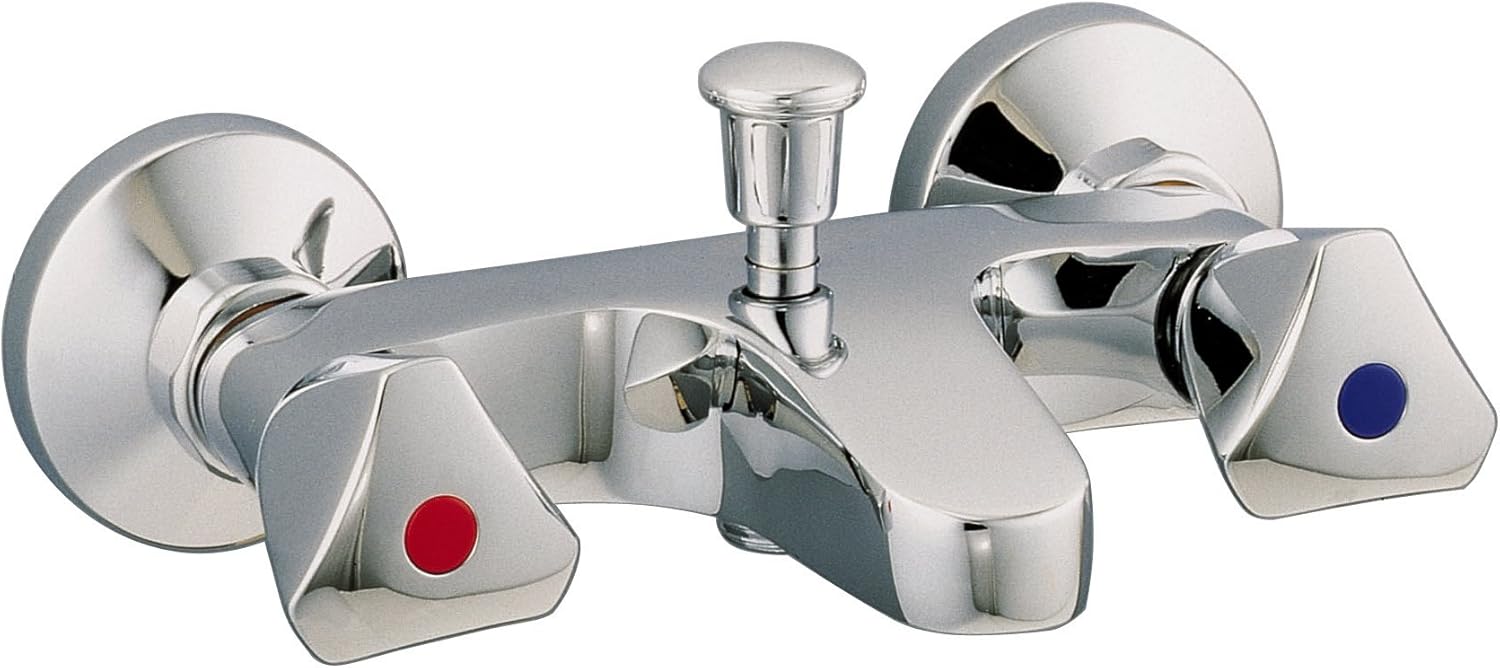 Standard Two Handled Mixer Tap for Bath Tub Chrome – BigaMart