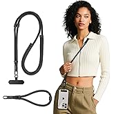 AITIDE 3-IN-1 Phone Lanyard+Wrist Strap Kit, Adjustable Phone Strap Crossbody for iPhone and Most Smartphones