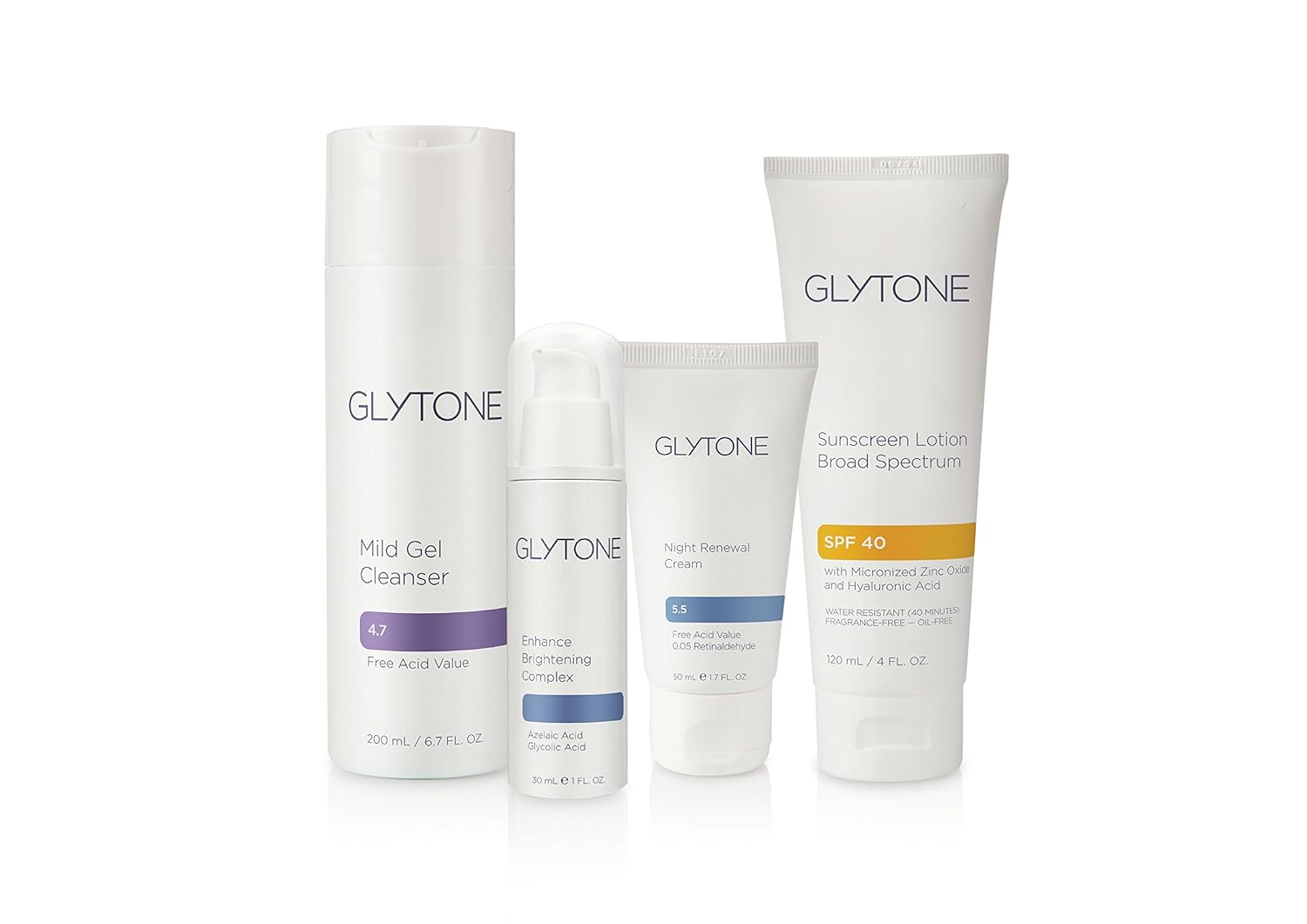 Amazon Com Glytone Brightening System Normal To Oily Luxury Beauty