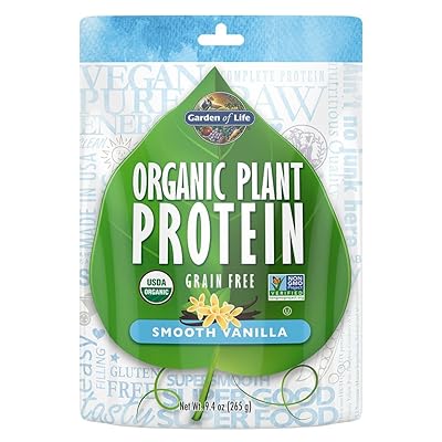 Yaşam Bah&ccedil;esi Organik Protein Tozu - Vegan Bitki Tabanlı Protein Tozu, Vanilya, 9.4 oz ( 265g ) Toz