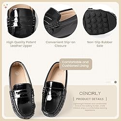 CENCIRILY Toddler Boys Girls Loafers Soft Slip On