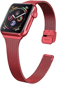 Stainless Steel Metal Mesh Watch Band Compatible with Apple Watch Band 38mm 40mm 42mm 44mm, Replacement Wristband Adjustable Strap Compatible with iWatch Series 6/5/4/3/2/1 SE for Men Women