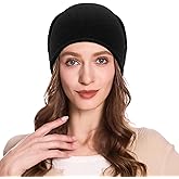 ZLYC Women Cashmere Blend Slouchy Beanie Hat Seamless Knit Winter Skull Cap