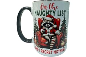 15oz Ceramic Holiday Mug with Matching Coaster – Raccoon Christmas Edition/Tasse 15oz avec Dessous-de-Verre Agencé – Édition 