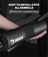 DMoose Fitness Barbell Pad Hip Thrust Squat & Lunges Non Slip 2 Straps view 6