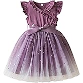 Nileafes Little Girl Tutu Dress Ruffle Summer Holiday Casual Princess Dresses