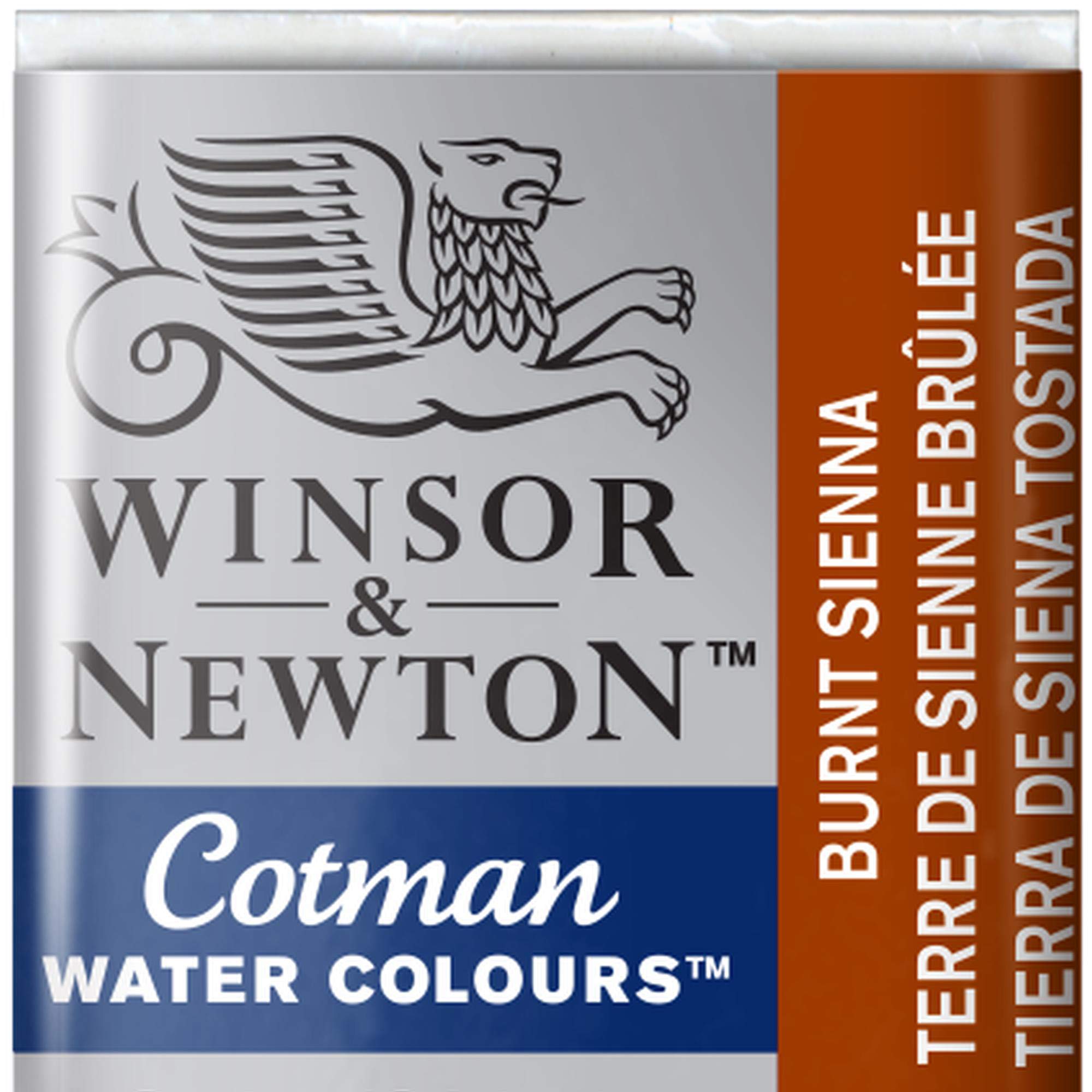 Winsor and Newton Cotman Half Pan Burnt Sienna