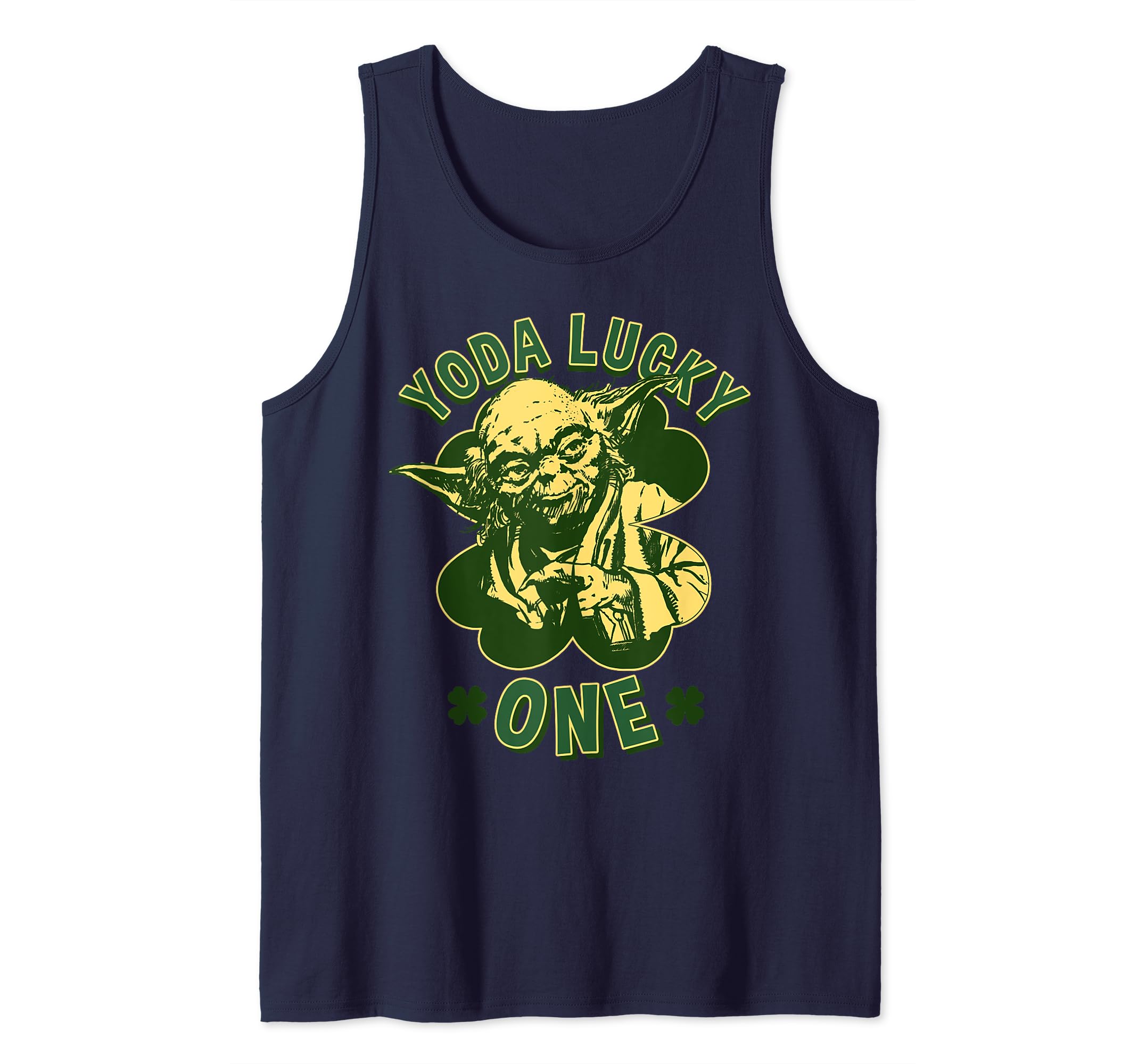 Star Wars Yoda Lucky One Retro St Patrick's Day Tank Top
