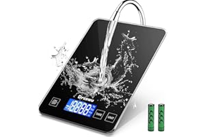 Drcowu Large Food Scale Digital, 15kg Kitchen Scales for Baking, Cooking, Keto and Meal Prep, Weight Balance Alimentaire with