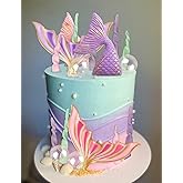 Mermaid Cake Topper Under the Sea Cake Decoration Mermaid Tail Cake Topper for Under the Sea Party decors