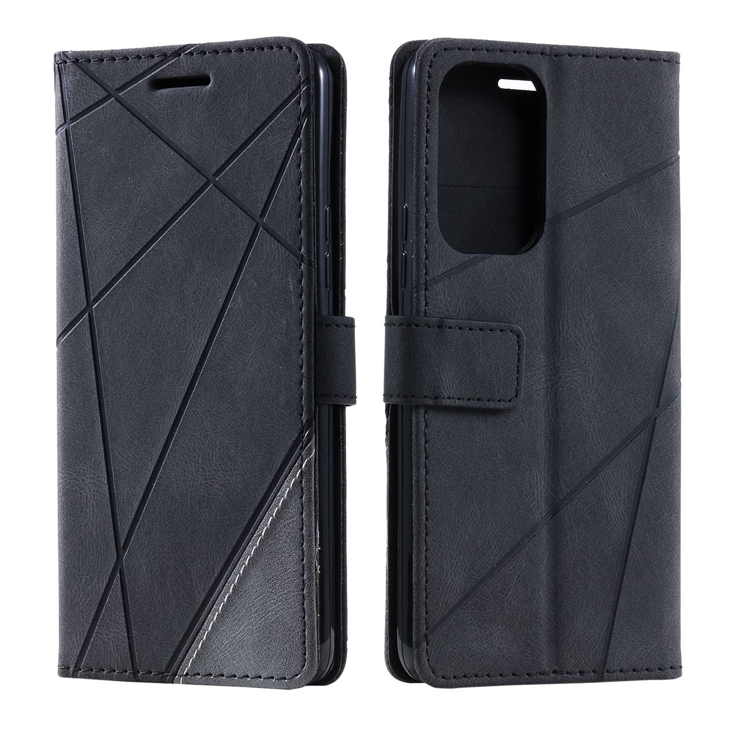 SONWO Case for Galaxy A33 5G, Premium Leather Flip Wallet Case Magnetic Closure Card Slots kickstand Phone Case for Galaxy A33 5G, Black