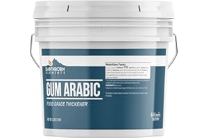 Earthborn Elements Gum Arabic (1 Gallon), Acacia, Multitude of Uses, Resealable Bucket